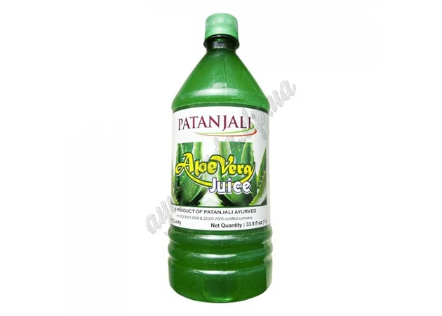 Фото 1 - Aloe Vera juice with Patanjali pulp 1l, Aloe Vera juice with Patanjali pulp, Aloe Vera Juice, Patanjali, Ayurveda
