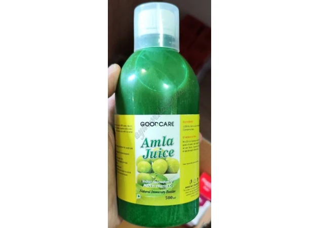 Фото 1 - Сок Амла 500мл Гудкер, Сок прямого отжима, Amla Juice Goodcare Baidyanath, Аюрведа