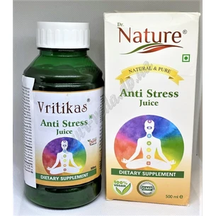Сок Антистресс, Вритикас, 500мл, Anti Stress Vritikas, восстановит силы, вернет бодрость, Аюрведа.