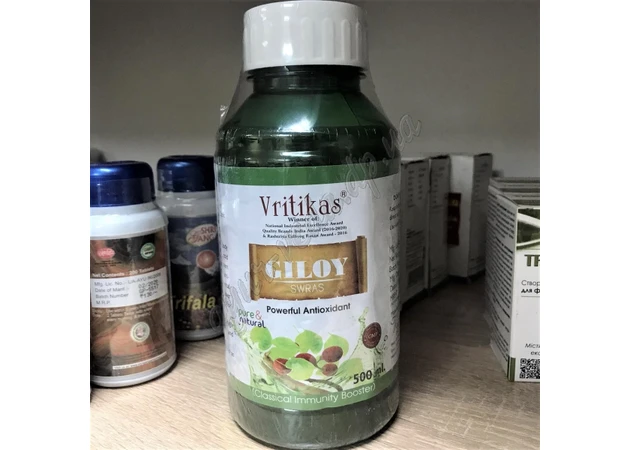 Фото 1 - Giloi Ark Juce 500ml, Vritikas, vritikas Giloi Ark Juce, Tinospora cordifolia, Giloya, Guduchi, Amrita, Giloi Juice, Guduchi, m*