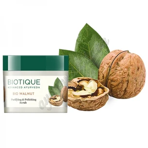 Скраб з волоським горіхом Біо Горіх 50г Біотік, Biotique Bio Walnut Purifying and Polishing Scrub, Скраб Био Грецкий
