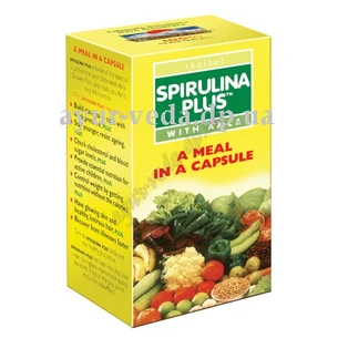 Спіруліна Плюс з Амлою 60 кап. Гудкер Фарма, Spirulina Plus with amla Goodcare Pharma, Спирулина Плюс с Амлой, Аюрведа Здесь