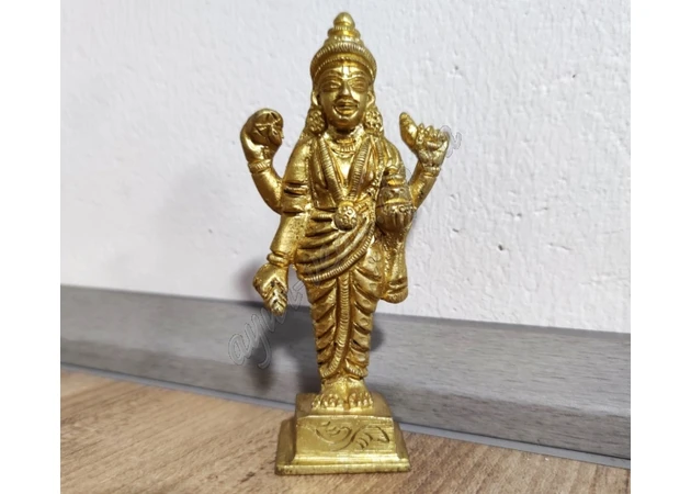 Фото 1 - Статуэтка 10см Дханвантары, ручная работа, Индия, Dhanwanthars murti, Аюрведа Здесь