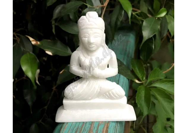Фото 1 - White marble statuette, handmade, made in India, 10*7*3.5 cm. Parvati, Ayurveda Here