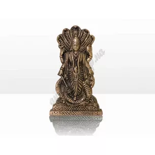 Statuette of Vishnu on Sheshe, 9.5 cm, Vishnu murti, Ayurveda