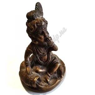 Статуэтка Кришный ребенок медный сплав 6,5 см., Кришна Бала статуэтка, Bal Krishna, Аюрведа