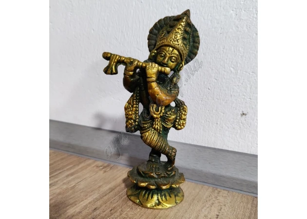 Фото 1 - Статуэтка Кришна с флейтой h = 13 см, Кришна с флейтой, Krishna Murti, Аюрведа