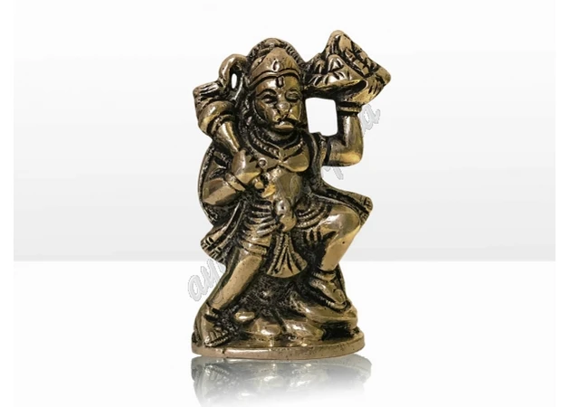 Фото 1 - Статуэтка Хануман Сандживаны, 9,5 см. ширина 7 см, Hanuman murti, Аюрведа.