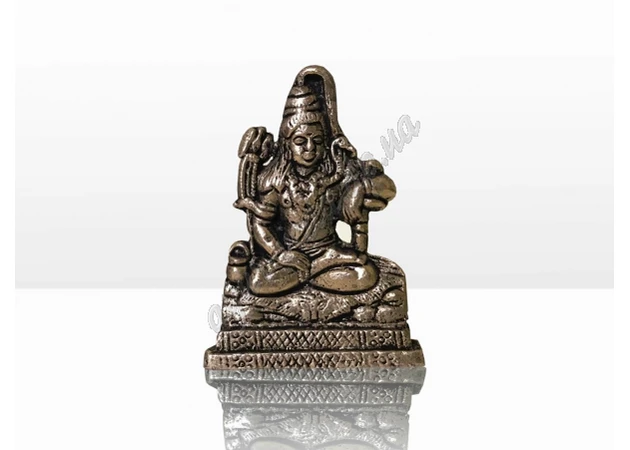 Фото 1 - Статуэтка Шива медитирующий h 9,5см ширина 7см, Shiva Murti, Аюрведа.