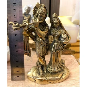 Bronze statuette of Krishna with Radha h = 14 cm, Ayurveda