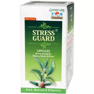Стресс Гард 60 кап Гудкер, Стресс гуард, Байдьянатх, Стрессгард, Stress Guard Goodcare, Baidyanath, возвращение покоя и радости,