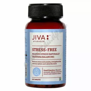 Стресс Фри 120 таб. Джива Аюрведа, СтрессФри Джива, Jiva Ayurveda Stress Free, антистрессовый препарат, Аюрведа