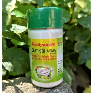 Sfatika Bhasma Badyanath 15g term 08/23 inclusive, Baidyanath Sfatika Bhasma, strengthens the body and resists infection