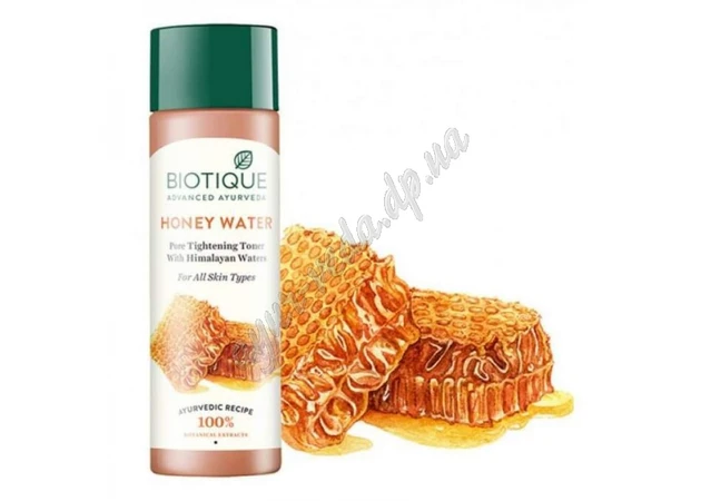 Фото 1 - Тоник для лица медовый Биотик Био Мёд 120мл, Biotique Honey Water Lightening Freshener With Himalayan Waters, Аюрведа Зде