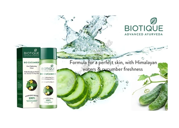 Фото 1 - Тоник для лица Био Огурец Биотик 120мл, Biotique Bio Cucumber Pore Tightening Toner Тоник Биотик Огурец Аюрведа