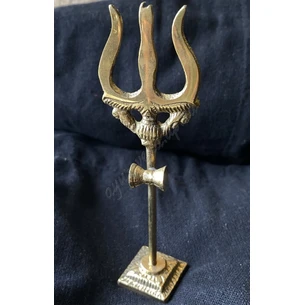 Тризуб Шрі Шіви Трішул 15 см, Bronze Trishul, Тришул Трезубец, Аюрведа Здесь