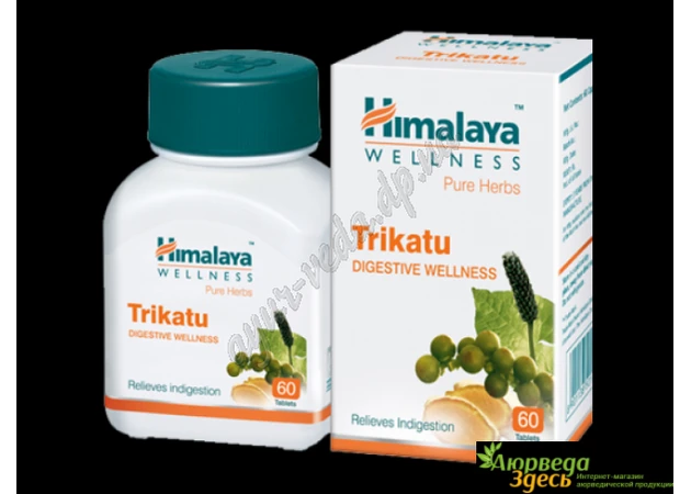 Фото 1 - Trikatu Himalaya 60 tab, Trikatu Himalaya, Trikatu Himalaya effective digestive and anti-inflammatory composition, Ayurveda