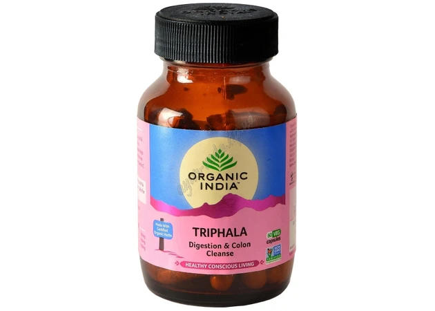 Фото 1 - Тріфала (трифала органик) в капсулах Органік Індія 60 кап., Organic India Triphala, очищення організму та покращення роботи шлун
