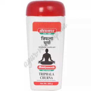 Трифала Чурна 100г Байдьянатх, Трифала чурна, Triphala Churna Baidyanath, очищение и омоложение, Аюрведа