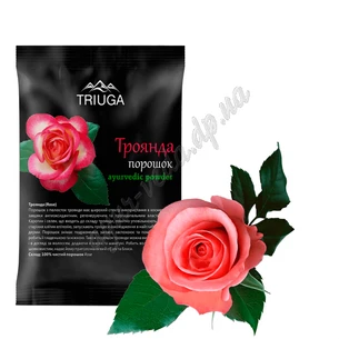 Роза (лепестки) порошок 50 г, Триюга, Триюга порошок лепестков роге, Аюрведа Здесь
