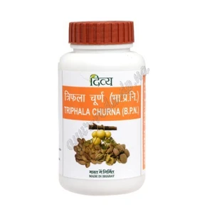 Тріфала чурна Дівья Патанджали 100г, Трифала чурна, triphala churna Divya Patanjali, очищення організму, омолодження, Аюрведа Зд