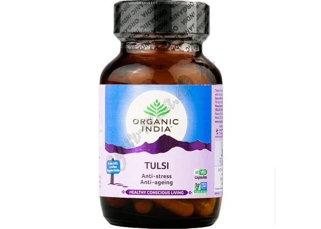 Фото 1 - Тулсі 60 кап, Органік, Tulsi Capsules Organic India, Тулси Органик, Аюрведа Здесь