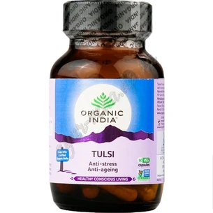 Тулси 60 кап, Органик, Tulsi Capsules Organic India, Тулсы Органик, Аюрведа