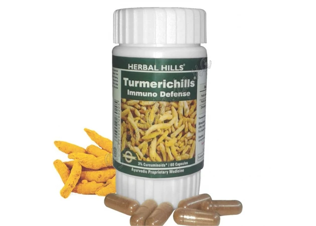 Фото 1 - Турмерик 60 коп. Хербал Хилс, Turmeric Capsule, Turmerichills, Куркумин, Турмерик, аюрведический элексир, Аюрведа Здесь!