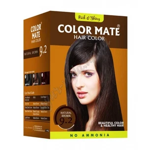 Фарба Колор Мейт Коричнева 9.2, Краска для волос Колор Мейт коричневая, Color Mate Brown Herbal Based Ammoni