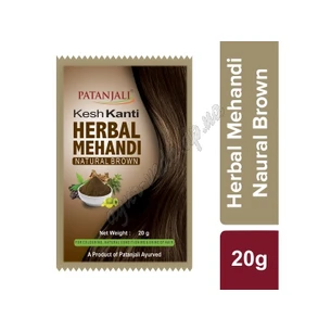 Patanjali paint 20g Kesh Kanti brown, henna hair dye Patanjali Kesh Kanti brown, Patanjali Kesh Kanti Herbal Mehn