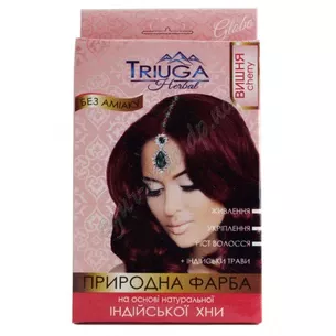 Triyuga Cherry natural dye 25g, Triyuga Cherry natural hair dye based on natural henna, Ayurveda