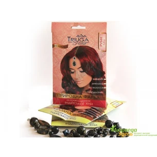 Triyuga Ruby hair dye 25g, natural Triyuga Ruby hair dye based on natural henna, Ayurveda