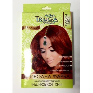Triyuga Red hair dye 25g, natural Triyuga Red hair dye based on natural henna, Ayurveda