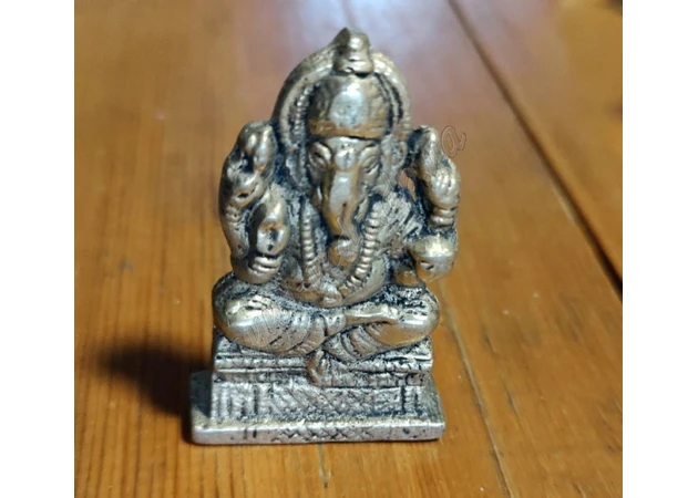 Фото 1 - Shree Ganesha figurine 6.3cm flat, Shree Ganesha figurine height, Ganesh Murti, Ayurveda