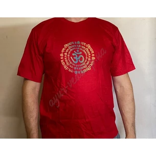 Men's t-shirt Om Omkara in a circle, cotton, Ayurveda Zdes