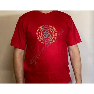 Men's t-shirt Om Omkara in a circle, cotton, Ayurveda Zdes