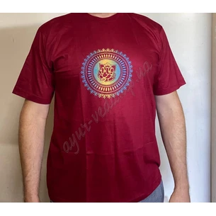 T-shirt men's Ganesh in a circle, cotton, Ayurveda.