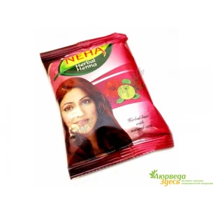 Хна для волос бургунд Неха Хербалс 140г, Neha Herbal Henna Burgund, Аюрведа
