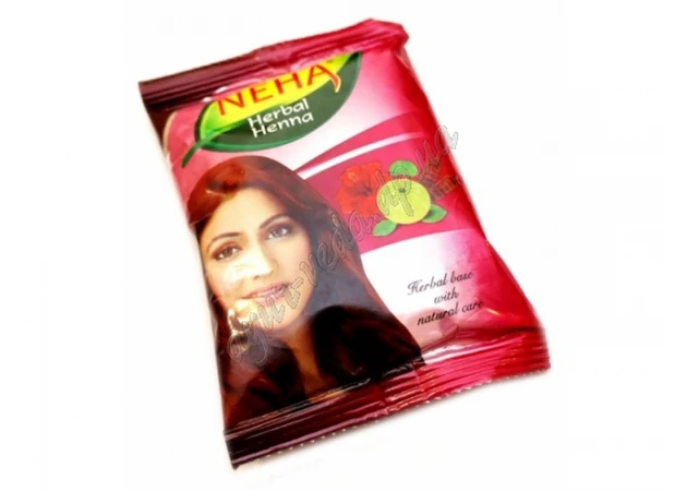 Фото 1 - Хна для волос бургунд Неха Хербалс 20г, Neha Herbal Henna Burgund, Аюрведа