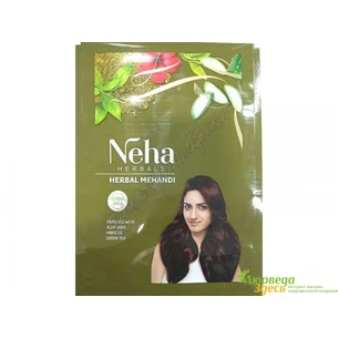 Henna for hair Neha Herbal 15g, Neha Herbals Mehandi henna for hair Indian, with natural Ayurvedic herbs and fruits, A