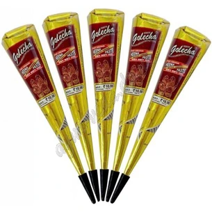 Henna for mehendi Golecha cone Golysh 25g brown, Mehendi Golecha Henna Cones, Henna for mehendi Golecha cone Golysh brown, Ayurveda