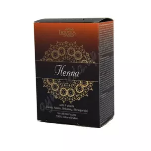 Henna Indian Triyuga natural 75g, Henna Indian Triyuga with the addition of Ayurvedic herbs, Ayurveda.