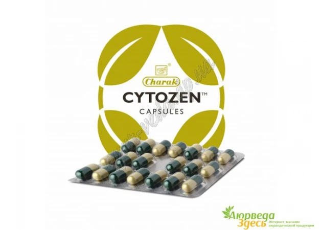 Фото 1 - Цитозен Чарак, эффективный гепатопротектор, при гепатитах, Cytozen Capsule Charak, Аюрведа