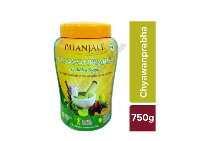 Фото 1 - Чаванпраш без сахара Чаванпрабха 750г Патанджали, chyawanprabha Patanjali Chyawanprash sugar free, Аюрведа