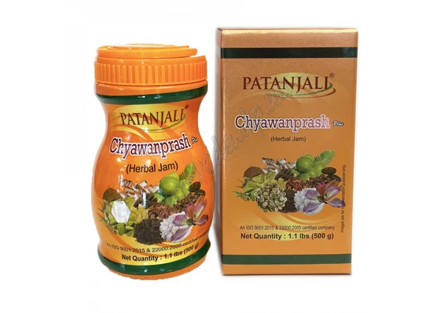 Фото 1 - Чаванпраш Патанджали Плюс 500г, Patanjali Chyawanprash Plus Herbal Jam, Аюрведа Здесь*