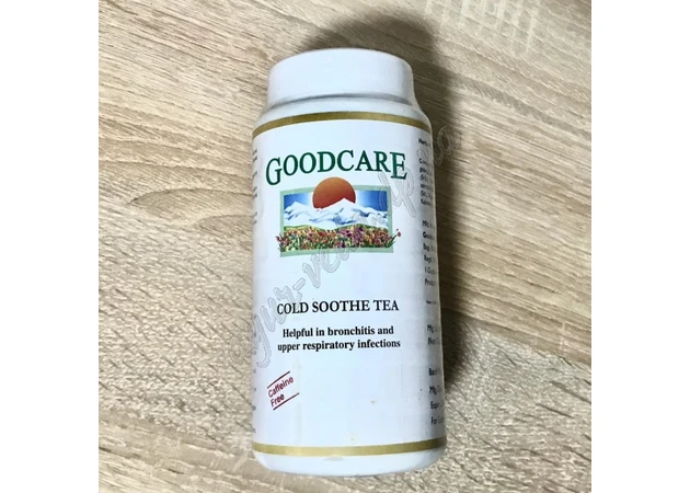 Фото 1 - Чай Колд (противовоспалительный) 100г. ГудКер Байдьянатх, Good Care Pharma - Herbal Teas - Cold Soothe Tea, от простуды и вирусов, Аюр