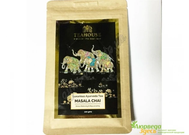 Фото 1 - Чай Масала 100 г., Luxurious Ayurveda Tea Masala Tea, Восхитительный ароматный чай, Аюрведа Здесь