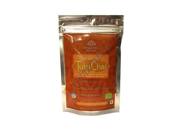 Фото 1 - Organic tea Tulsa Masala, Basil-Masala, 100 g. Slim pack, Tulsi-Masala, Organic India, Zipper, Ayurveda