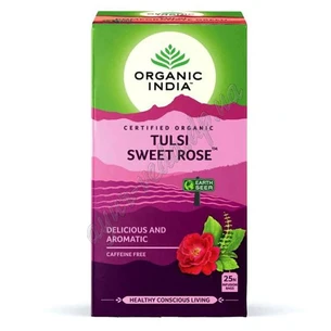 Organic Tulsi Sweet Rose Tea 25 packs, Organic India Tulsi Sweet Rose Tea, Organic Tulsi Sweet Rose Tea, Ayurveda Zdes