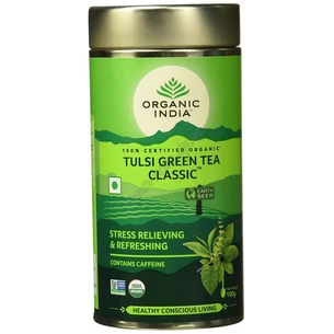 Чай Тулси Зелёный чай, 100г., Органик Индия, базилик - Зелёный чай, Tulsi-Green tea, Organic India, Аюрведа Здесь